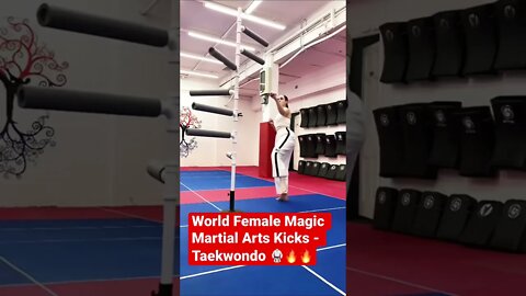 World Female Magic Martial Arts Kicks - Taekwondo 🥋🔥🔥#shorts