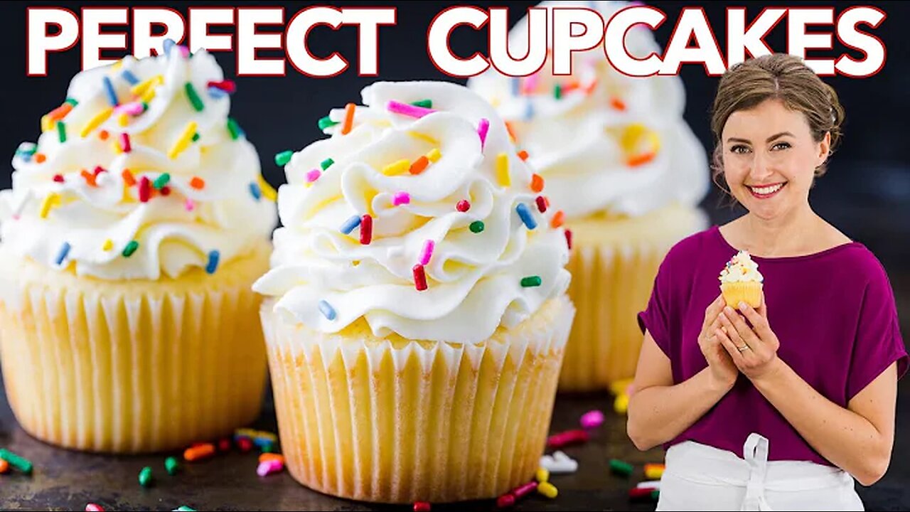 How to Get PERFECT VANILLA CUPCAKES Every Time