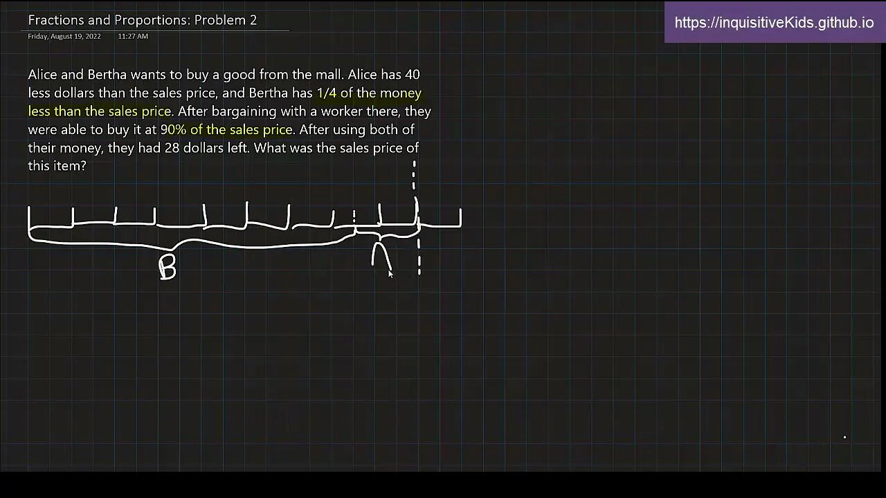 6th Grade Fractions and Proportions: Problem 2