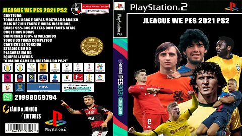 PES 2021 PS2 WE JLEAGUE LANÇAMENTO EDITOR JÚNIOR