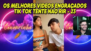 PLAYHARD REAGINDO OS MELHORES VIDEOS ENGRAÇADOS TIK TOK TENT E NÃO RIR - 23 | SemZero