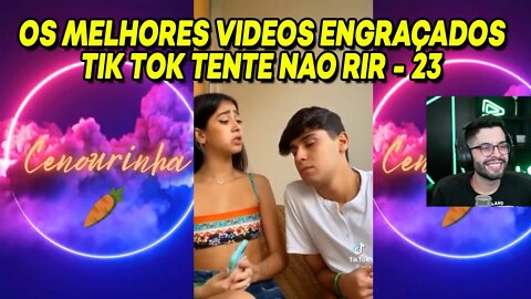 PLAYHARD REAGINDO OS MELHORES VIDEOS ENGRAÇADOS TIK TOK TENT E NÃO RIR - 23 | SemZero