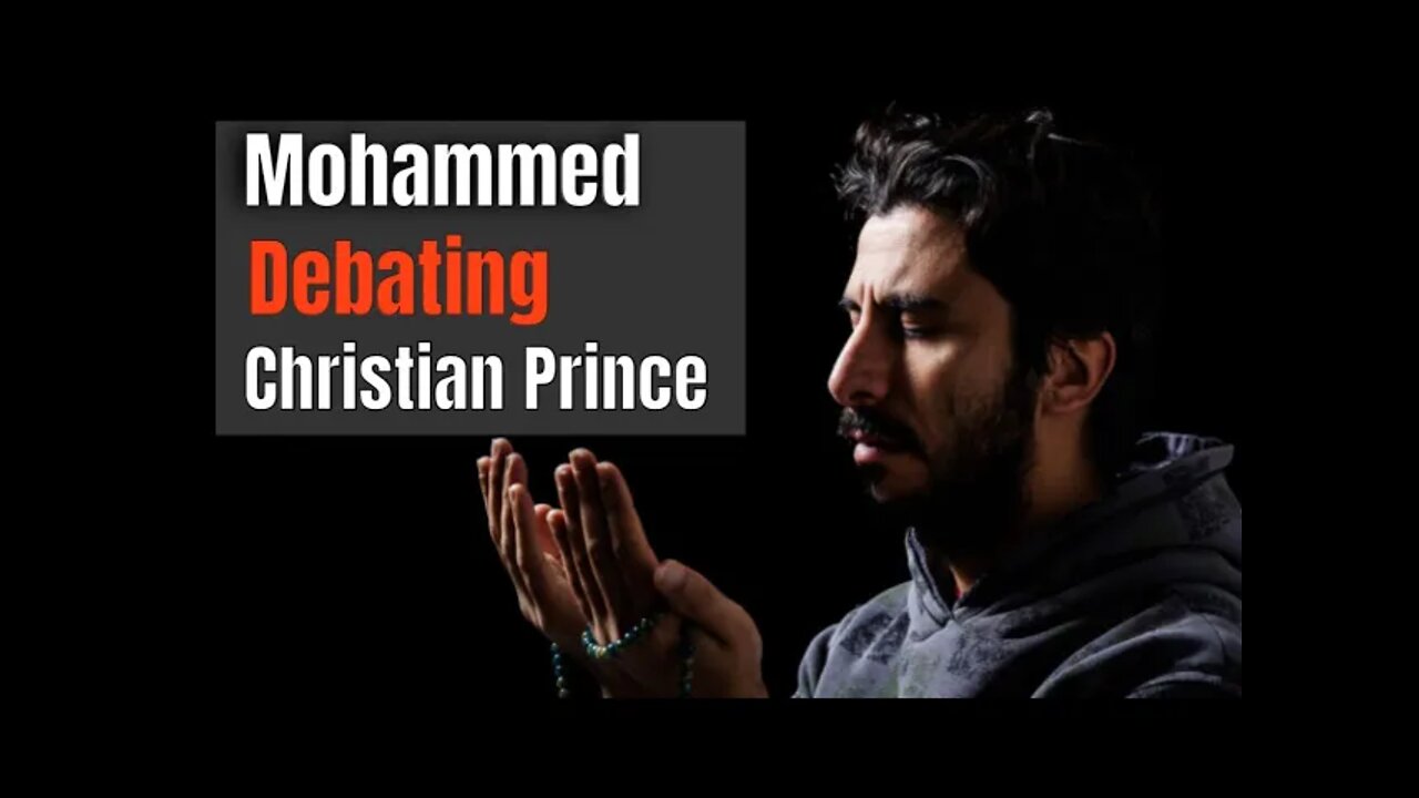 Muslim man Mohammed debating Christian Prince