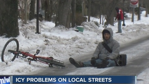 Icy problems on local streets