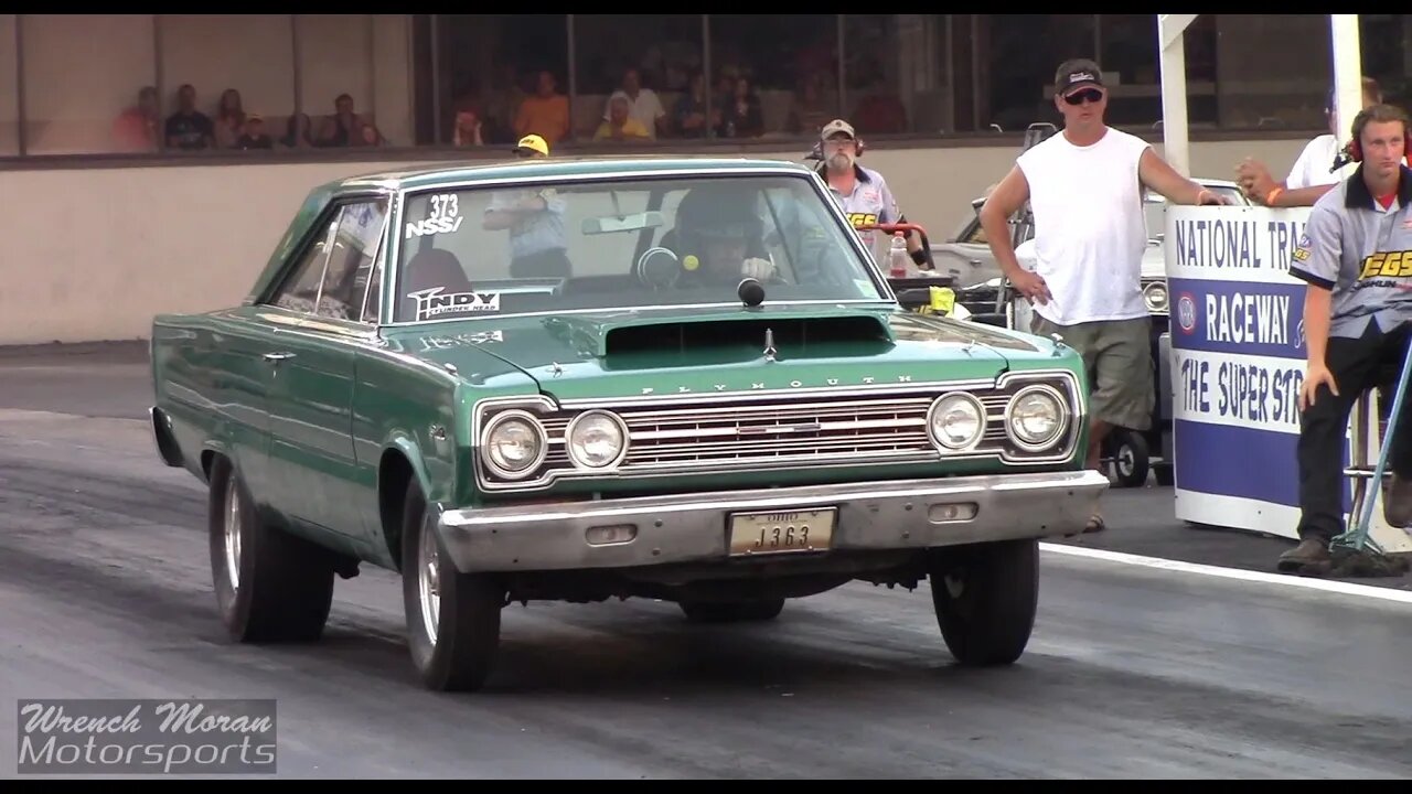 Plymouth Satellite Drag Race at Night of Thunder