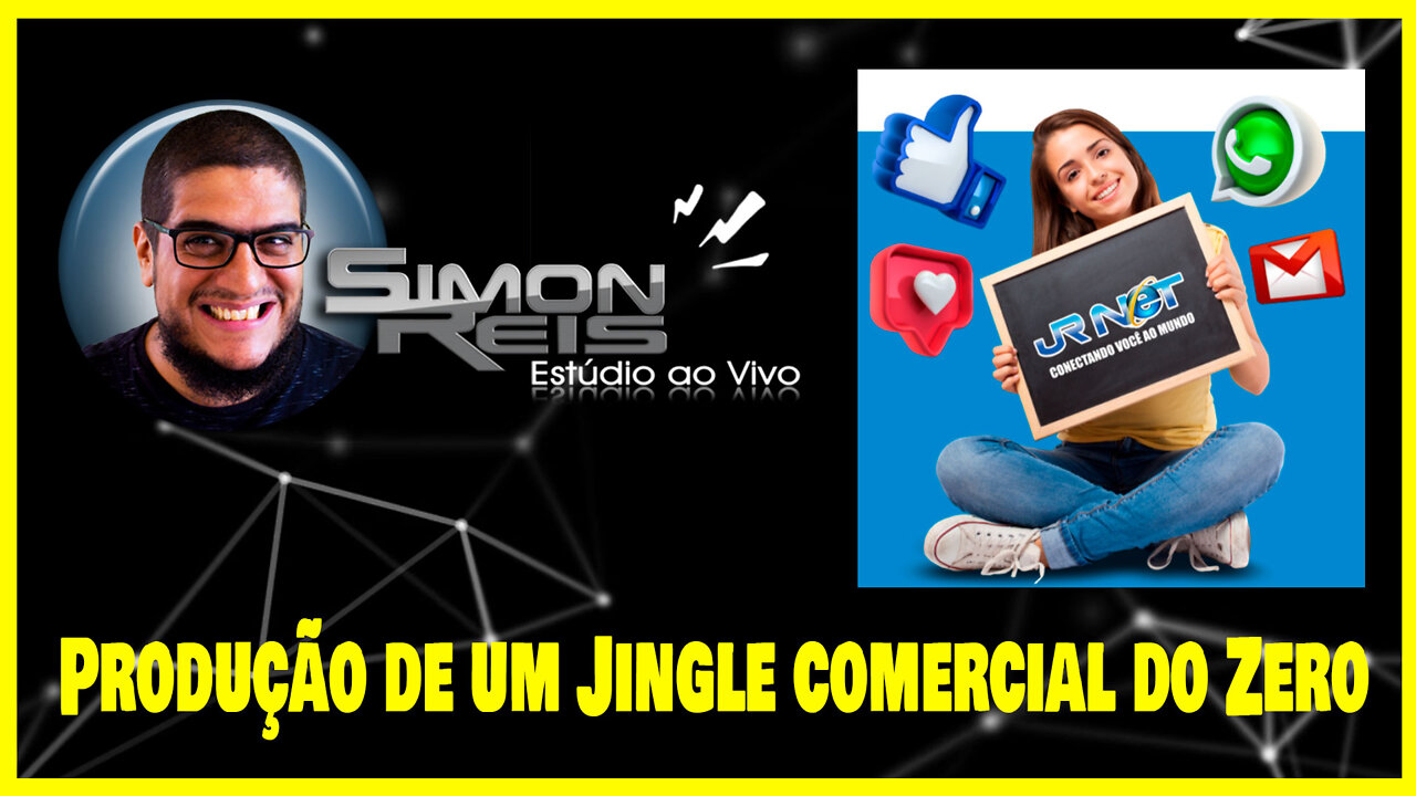 Como produzir um Jingle comercial do zero - JR NET - Estúdio ao vivo Simon Reis