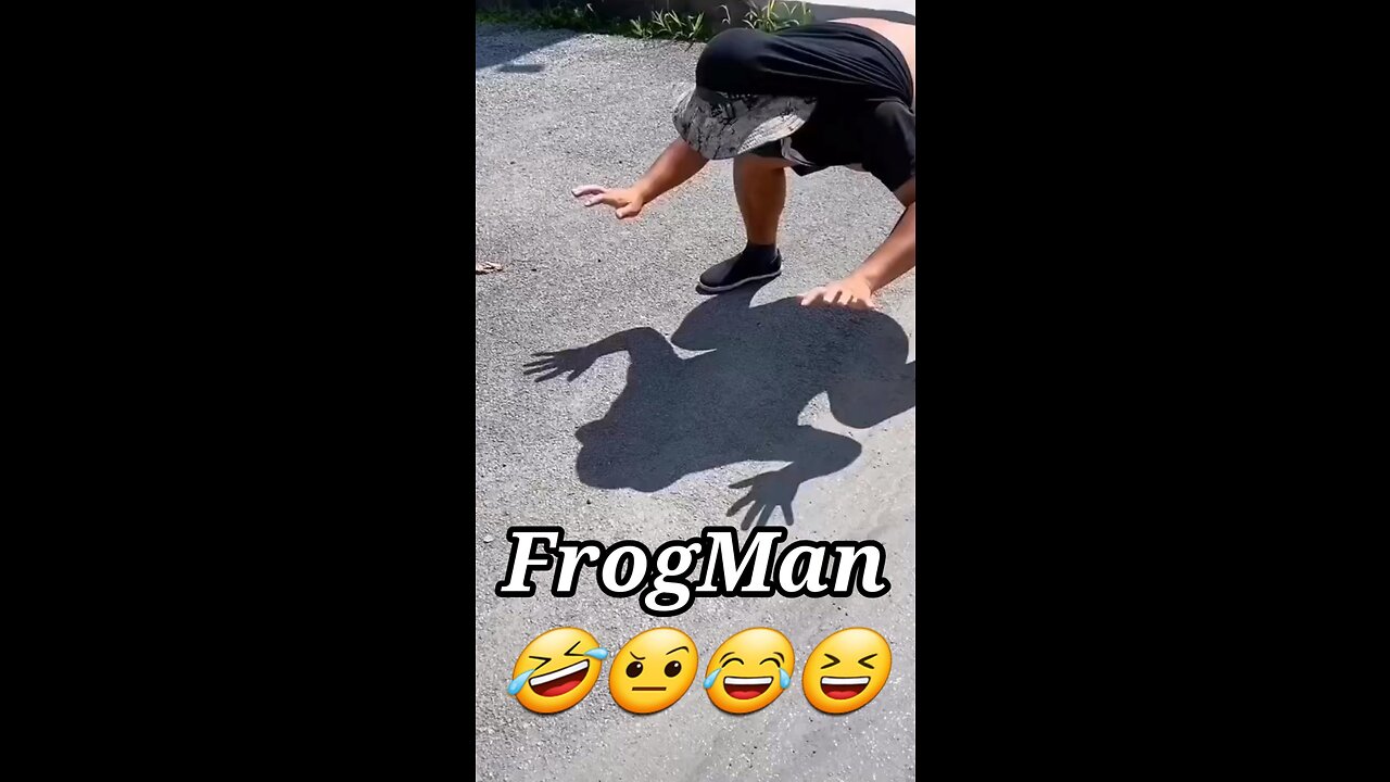 FrogMan 🤣😂😃 Funny Man #funny 😁😆