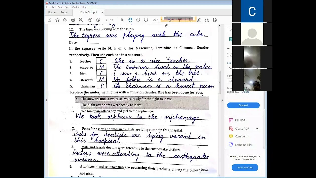 Class5 Eng B, 6 04 2021