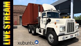 American Truck Simulator LIVE on Xubuntu Linux Season 1