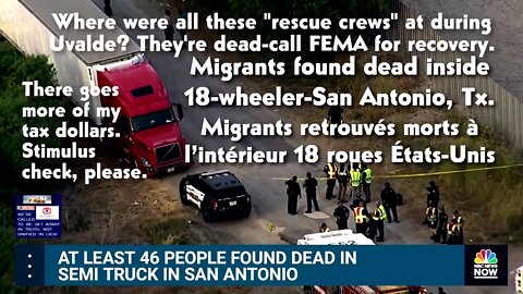 Texas-Update on dead illegals in 18-wheeler Mise à jour sur les illégaux morts dans 18 roues tx