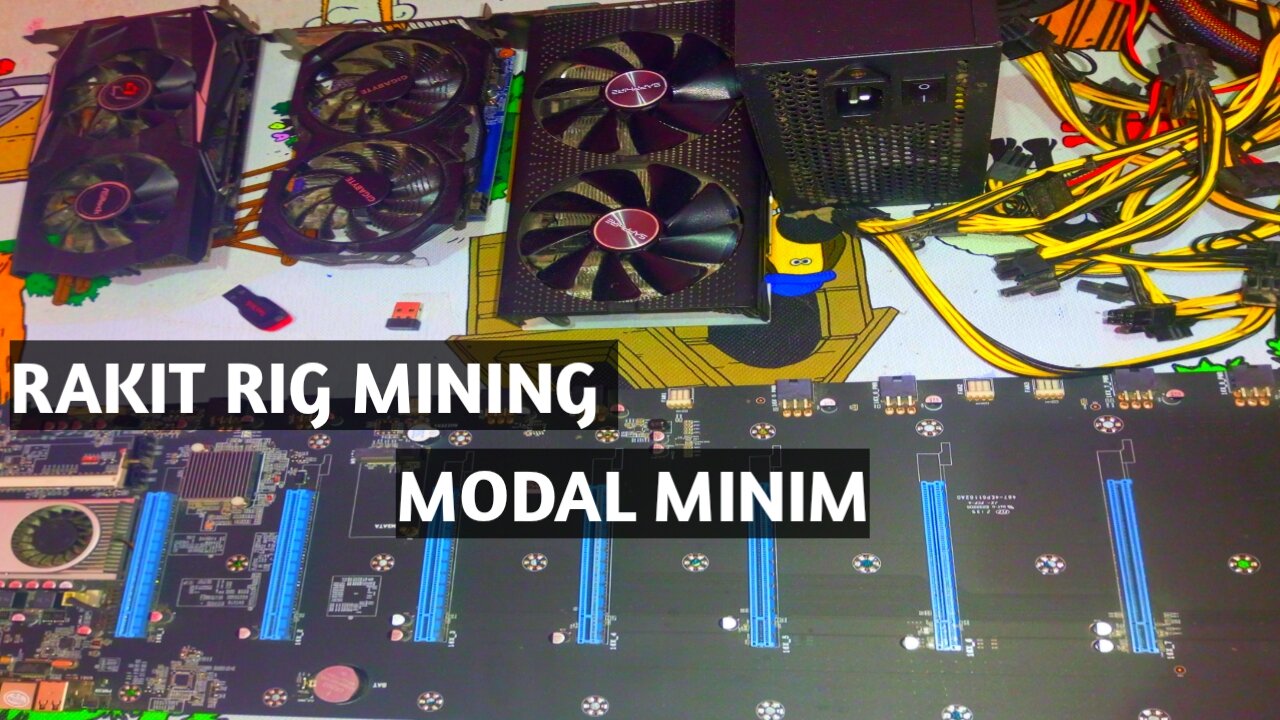 Cara merakit rig mining pemula #miningrig