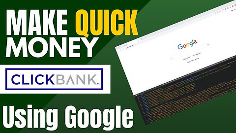 Fastest Way To Make Money On Clickbank And Affiliate Marketing (Free Tutorial)