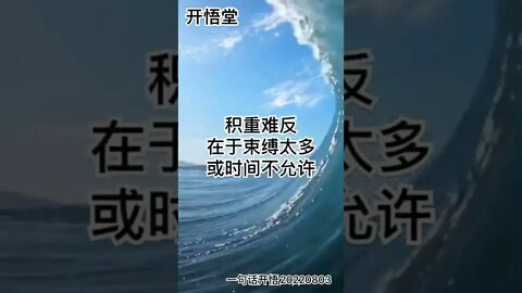 一句话开悟20220803