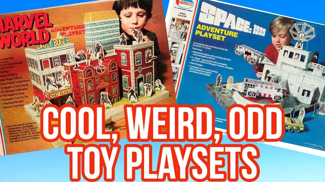 Cardboard Toy Playsets from the 70s & 80s!