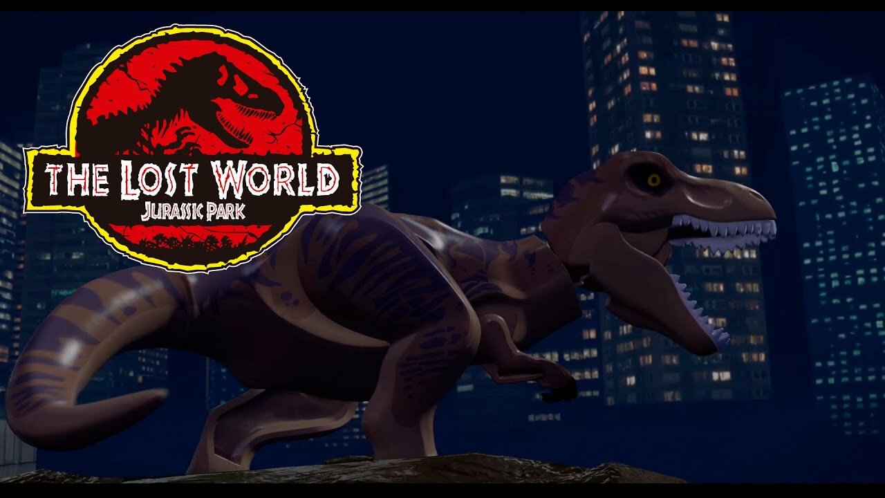 T-Rex in the Big City - Lego Jurassic World Playthrough Part 6 (No Commentary)