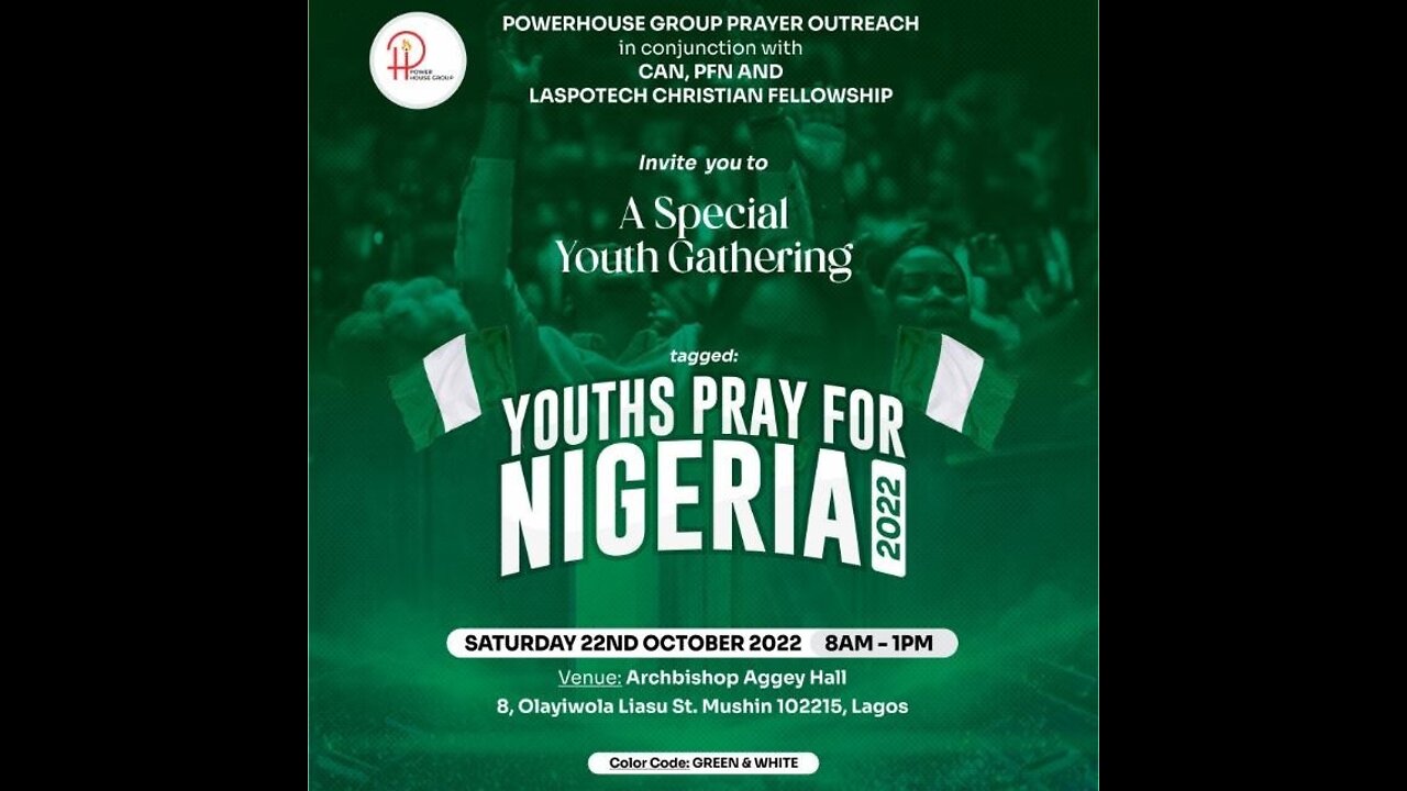 An Engineering Graduate, Chartered Account & A Tech Expert Mobilising Youths To Pray For Nigeria