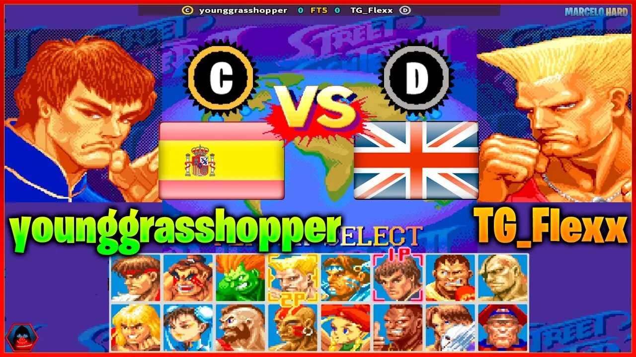 Super Street Fighter II X (younggrasshopper Vs. TG_Flexx) [Spain Vs. United Kingdom]