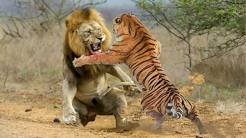 Lion vs Tiger Real Fight & 45 Epic Moments Lion Fight To Death