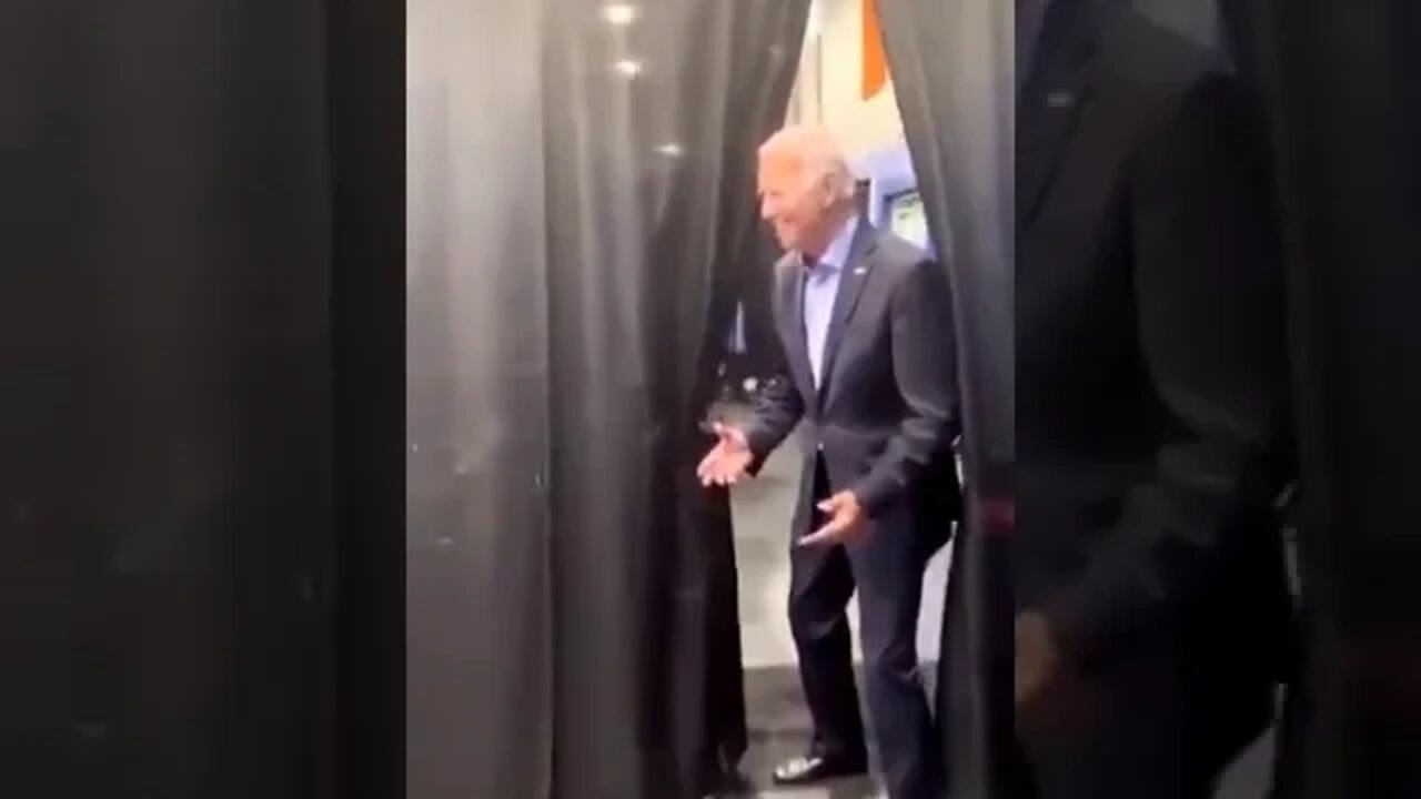 Oh no! Not during the campaign stop, Joe!