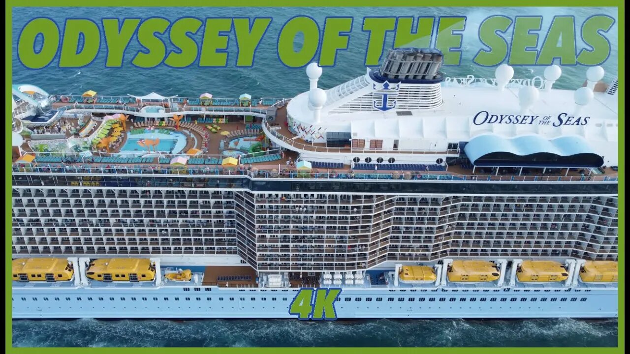 Odyssey of the Seas Departs Port Everglades - 4K