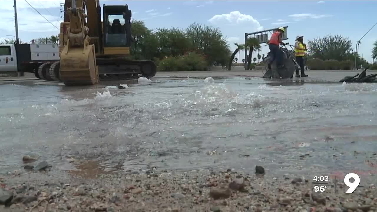 Park Avenue closure affecting southbound traffic