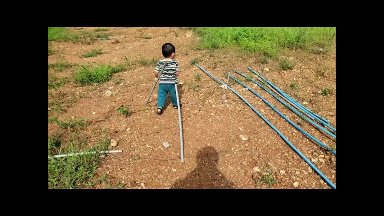 Baby Bryce can't pick up his pipes!