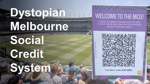 Woke Dystopian Melbourne Part 1 – MCG Boxing Day Test – Social Credit System