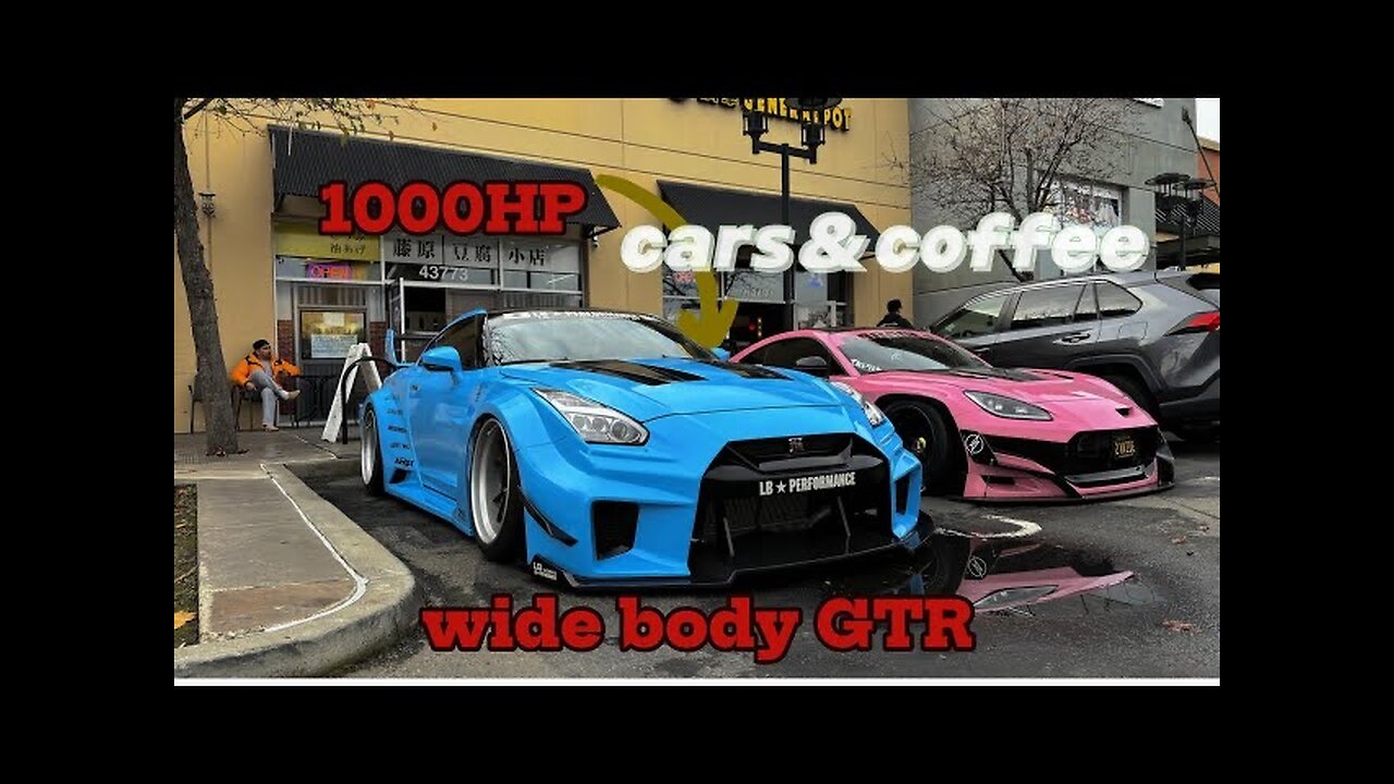 Crazy GTR WIDE BODY TAKES OVER THE CAR MEET