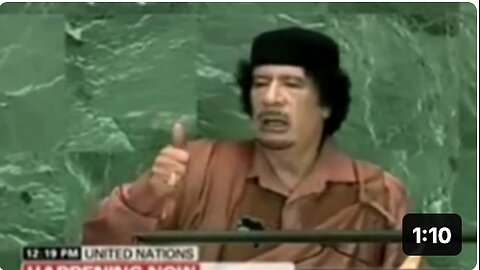 "Why the Israelis killed JFK?!" : Gaddafi at the UN general assembly asking for investigations