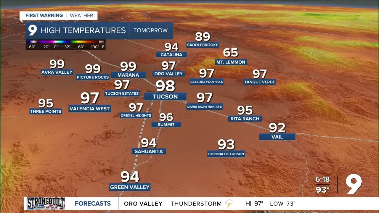 A few strong thunderstorms possible through the weekend