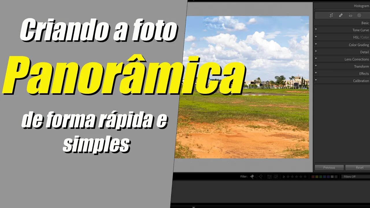 Editando a foto panorâmica do ultimo vídeo!!