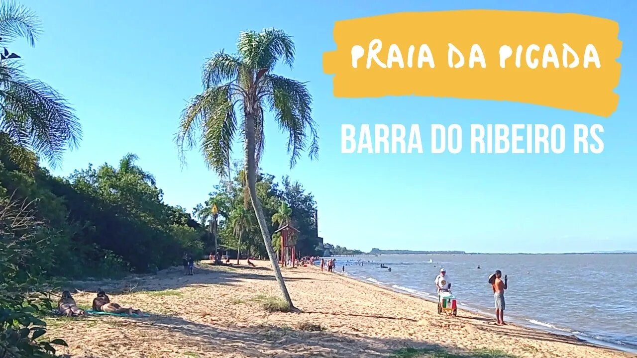 Praia Recanto da Picada - Barra do Ribeiro - RS #camping #praia #turismo