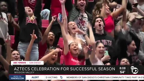 Aztecs celebration for successful season