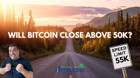 Crypto charting LIVE! Will BTC close above 50K?