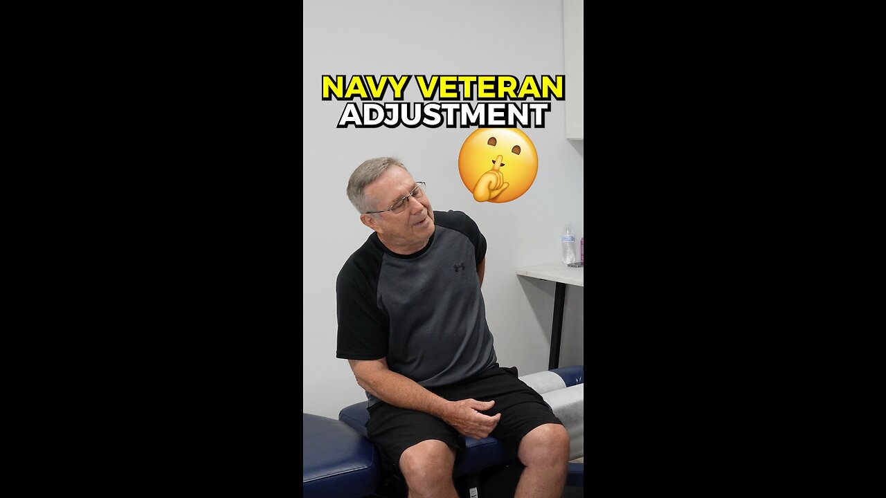 Navy Veteran Adjusted! #chiropractor #backpain #headaches #neckpain