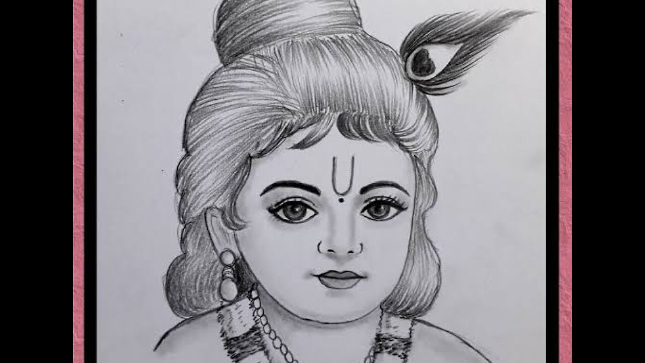 Krishna ji drawing