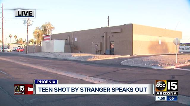 Teens shot by a stranger in Phoenix speak out