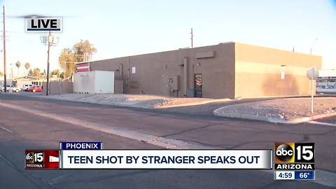 Teens shot by a stranger in Phoenix speak out