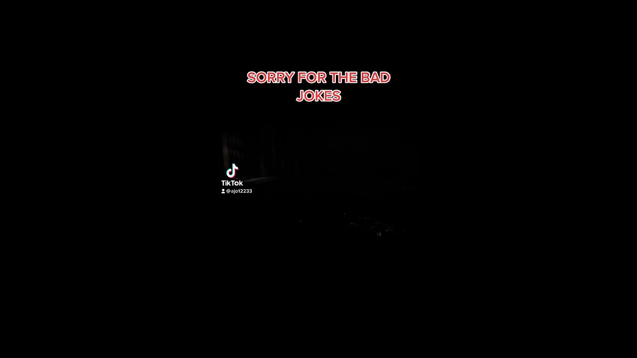 SORRY FOR THE BAD JOKES