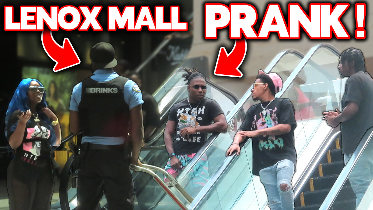 We Got KICKED OUT🤬! Lenox Mall Escalator Prank!