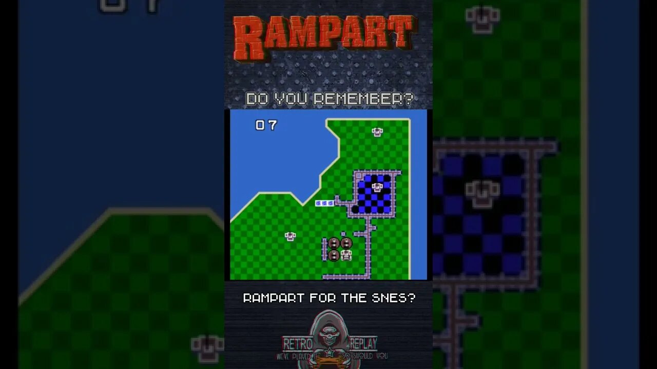 Do you remember #rampart for the #snes ? #puzzle #midway #tengen