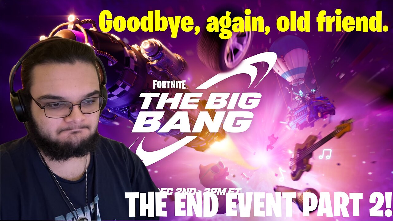 THE END OF FORTNITE OG! FORTNITE BIG BANG EVENT @ 2PM LIVE REACTION!!!