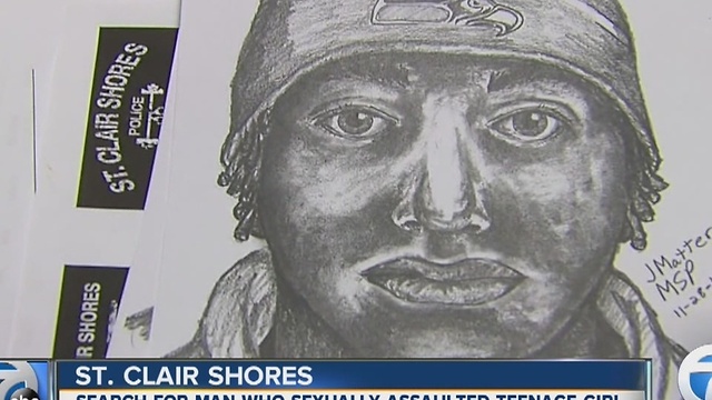 Sketch of suspect released after teen escapes kidnapping, sexual assault attempt in St. Clair Shores