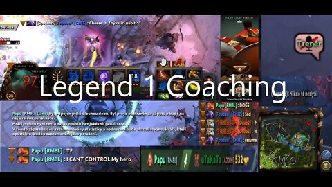 Dota 2: Coaching A Legend 1!