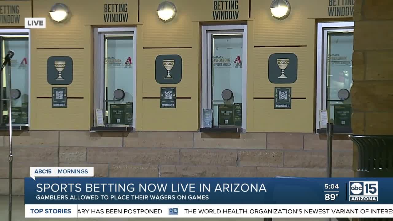 Sports betting begins in Arizona Thursday