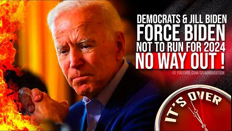 NO WAY OUT! IT'S OVER FOR BIDEN🔥Democrats _ JILL BIDEN Fears to Force BIDEN NOT TO RUN FOR 2024