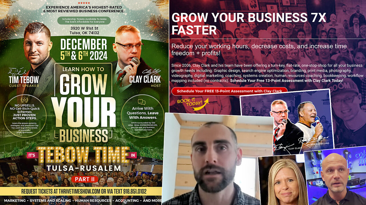 Business Podcast | 2 Long-Time Clay Clark Clients KvellFit.com & ColawFitness.com Share Their Success Stories + Join Tim Tebow At Clay Clark's December 5th-6th 2024 Business Growth Workshop