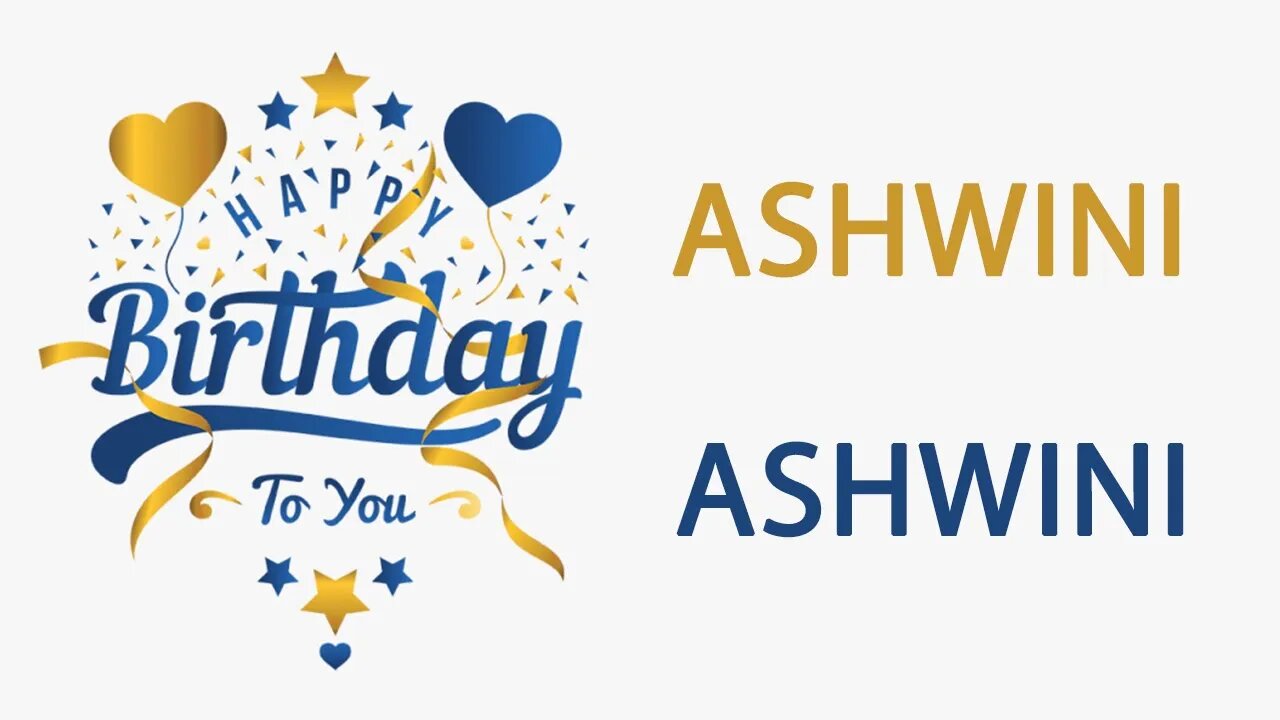 Happy Birthday to Ashwini- Hindi Birthday Wish From Birthday Bash