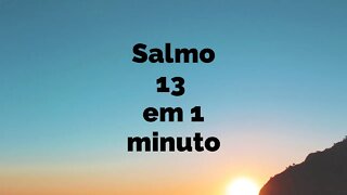 SALMO 13 - Oração de Fé #short