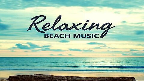 Ocean waves bursting on the shore of the coast, relaxing music